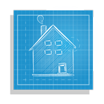 gezeichnetes Haus als Icon für den Bereich Dachdecker